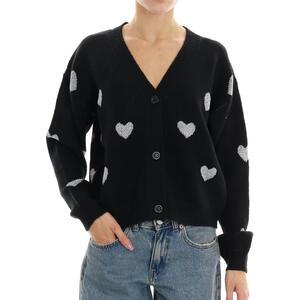 CARDIGAN CUORI NERO